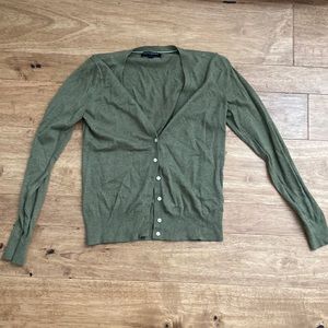 Green cardigan